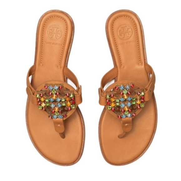 Tory Burch Shoes - NIB tory burch | multicolor crystal desert camel miller sandals